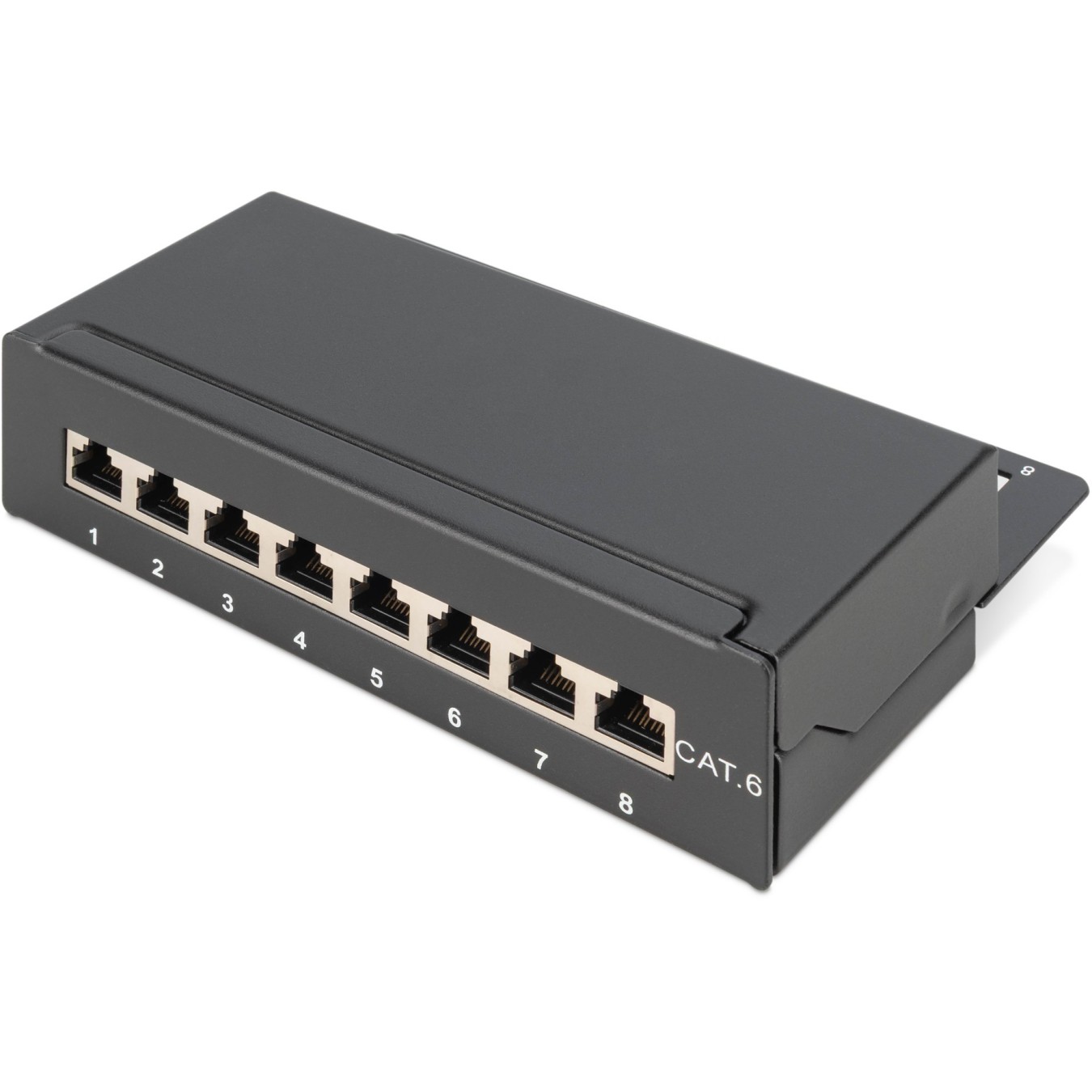 DIGITUS Patchpanel 1HE 8-Port Cat6 Shielded Black - Black — Buy in Cyprus with Fast Delivery