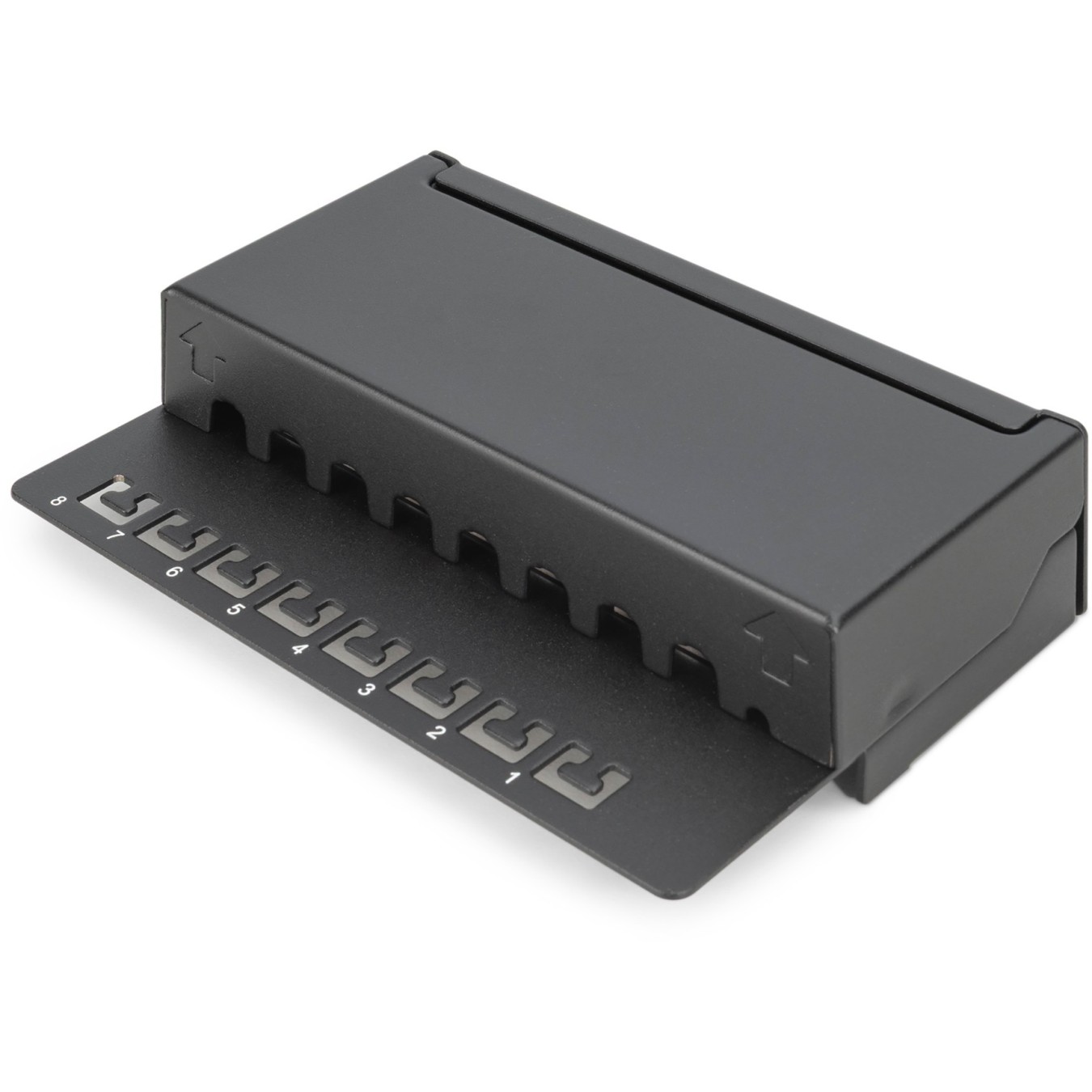 DIGITUS Patchpanel 1HE 8-Port Cat6 Shielded Black - Black — Buy in Cyprus with Fast Delivery