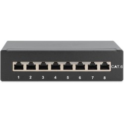 Buy DIGITUS Patchpanel 1HE 8-Port Cat6 Shielded Black - Black in Cyprus, Nicosia, Limassol, Larnaka, Pafos
