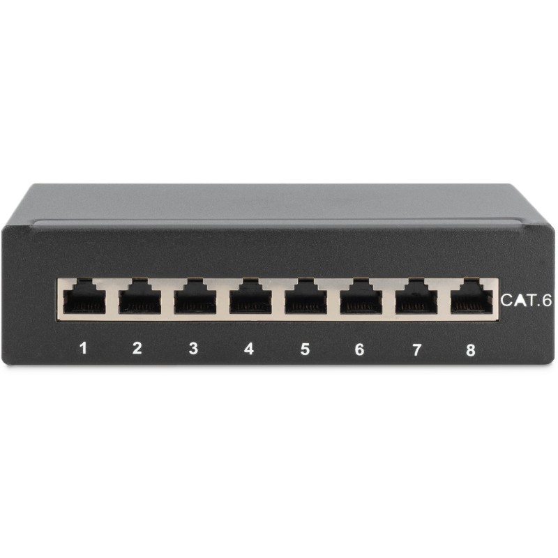 Buy DIGITUS Patchpanel 1HE 8-Port Cat6 Shielded Black - Black in Cyprus, Nicosia, Limassol, Larnaka, Pafos