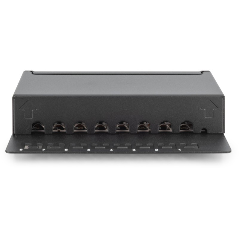 Buy DIGITUS Patchpanel 1HE 8-Port Cat6 Shielded Black - Black in Cyprus, Nicosia, Limassol, Larnaka, Pafos