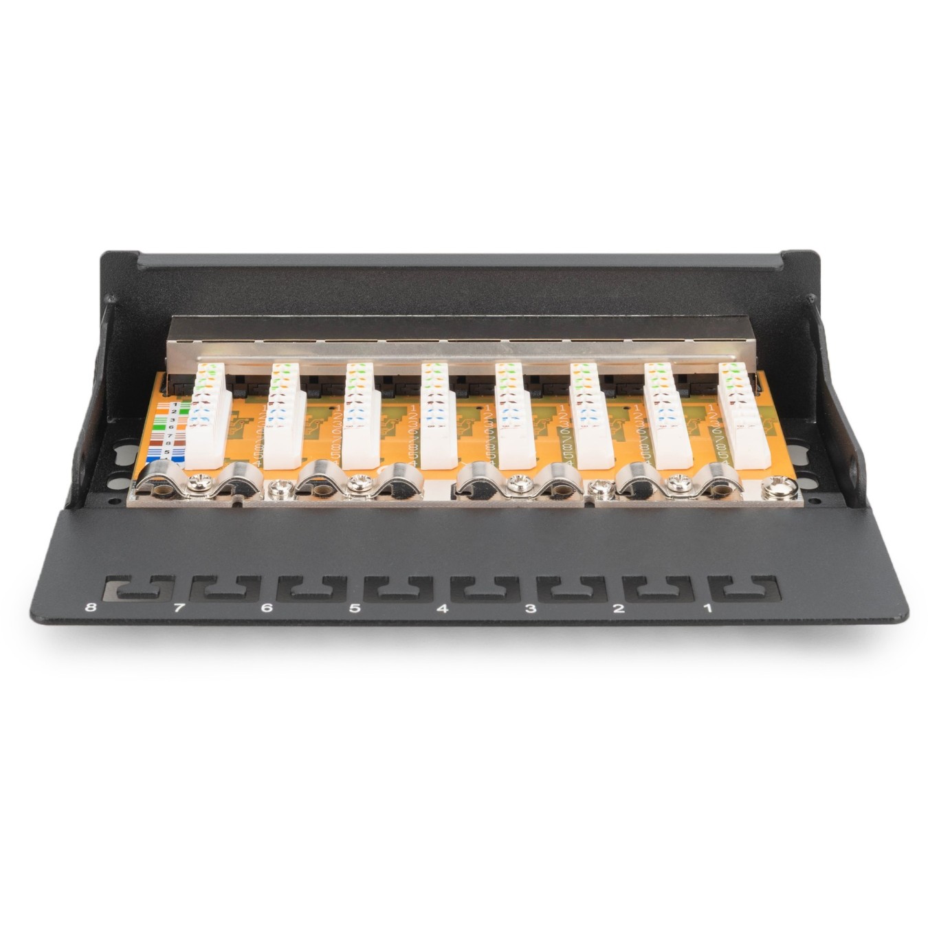 DIGITUS Patchpanel 1HE 8-Port Cat6 Shielded Black - Black — Buy in Cyprus with Fast Delivery