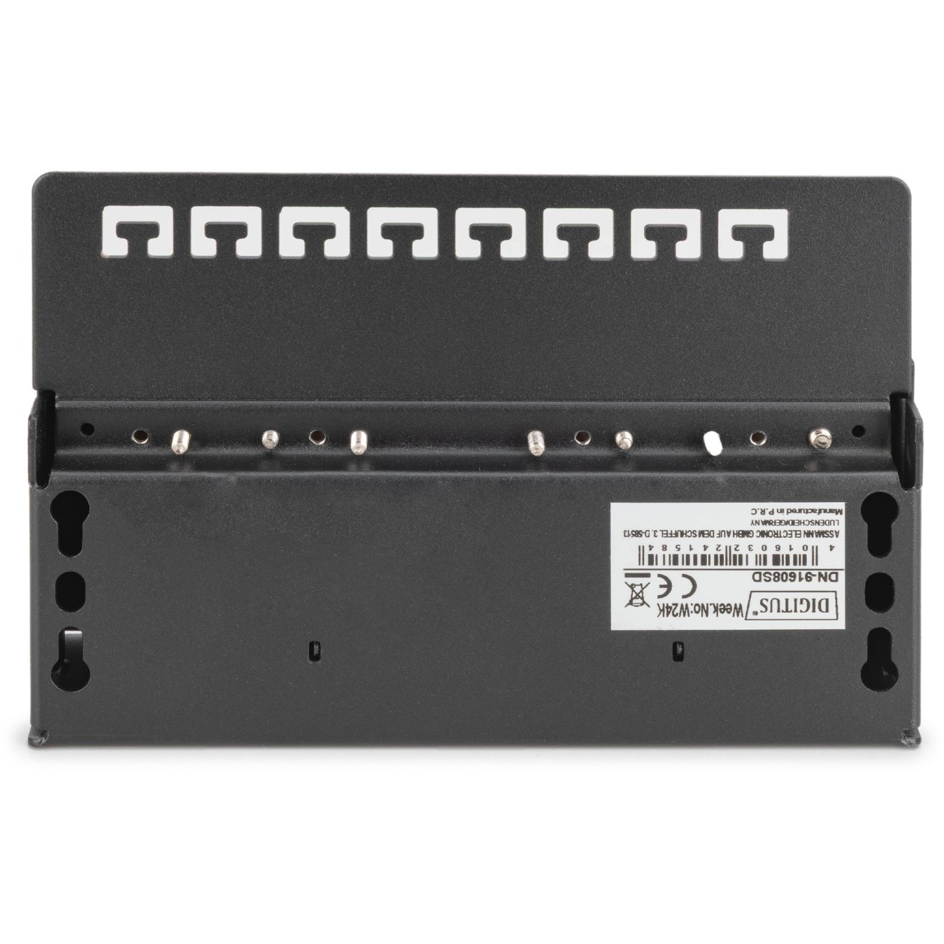 DIGITUS Patchpanel 1HE 8-Port Cat6 Shielded Black - Black — Buy in Cyprus with Fast Delivery