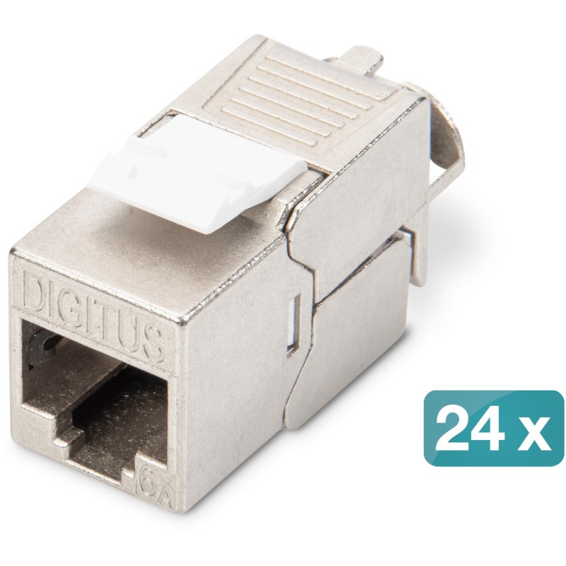 Buy Digitus Keystone CAT6A RJ45 Jack - AWG 22-26 - 360° Tool-Free Mounting - Si... in Cyprus, Nicosia, Limassol, Larnaka, Pafos