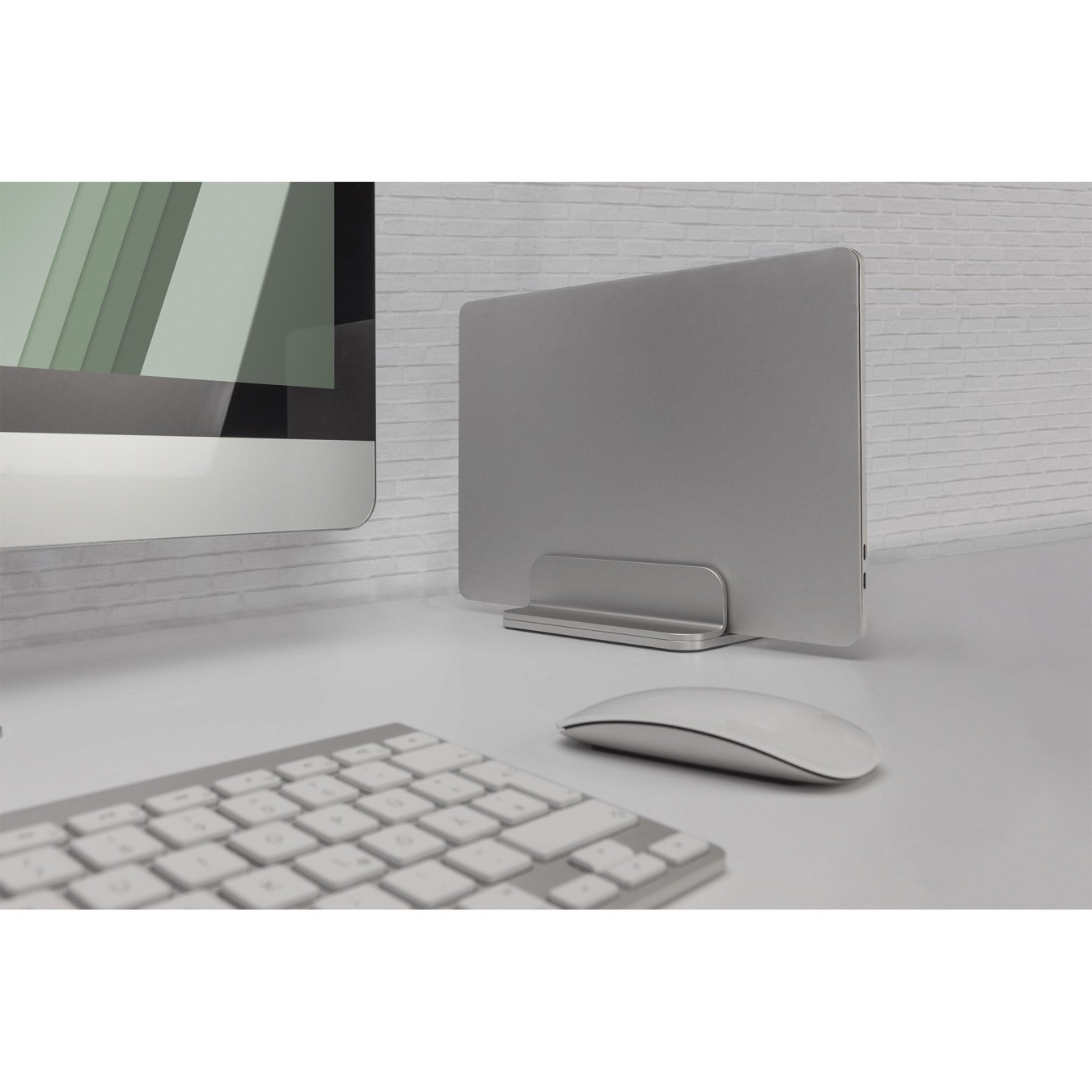 Digitus Vertical Notebook Stand - Laptop & Tablet Holder - Silver Aluminum — Buy in Cyprus with Fast Delivery