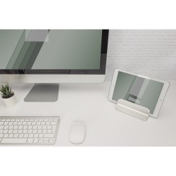 Buy Digitus Vertical Notebook Stand - Laptop & Tablet Holder - Silver Aluminum in Cyprus, Nicosia, Limassol, Larnaka, Pafos