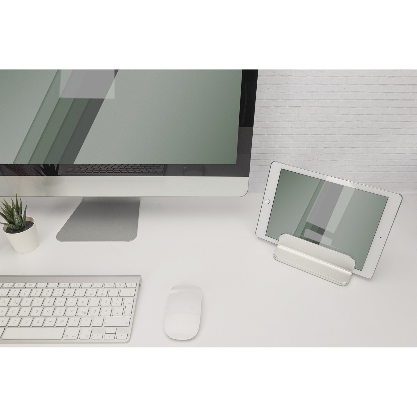 Digitus Vertical Notebook Stand - Laptop & Tablet Holder - Silver Aluminum — Buy in Cyprus with Fast Delivery