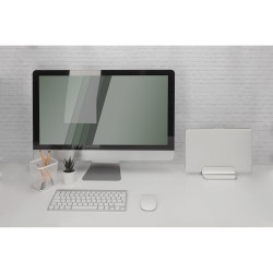 Buy Digitus Vertical Notebook Stand - Laptop & Tablet Holder - Silver Aluminum in Cyprus, Nicosia, Limassol, Larnaka, Pafos
