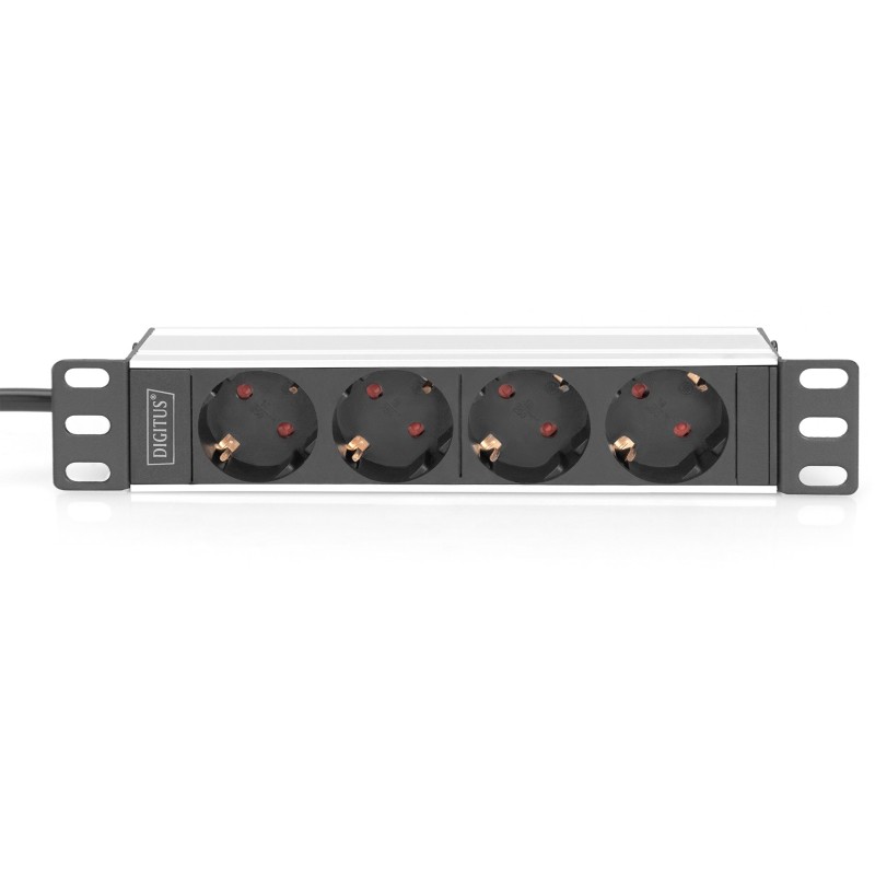 Buy Digitus 10-inch Aluminum-Profile Power Strip - (Color: Black) in Cyprus, Nicosia, Limassol, Larnaka, Pafos