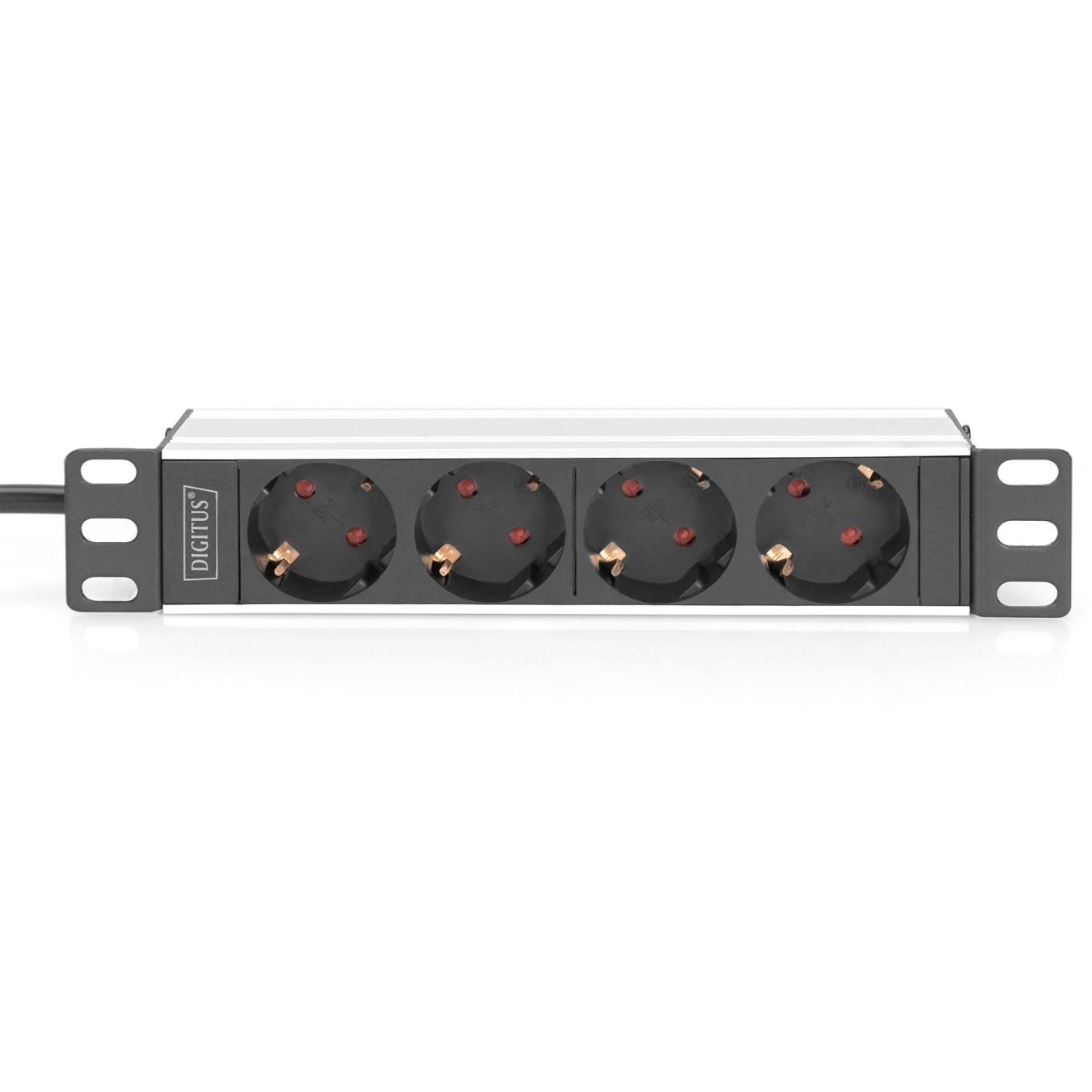 Digitus 10-inch Aluminum-Profile Power Strip - (Color: Black) — Buy in Cyprus with Fast Delivery
