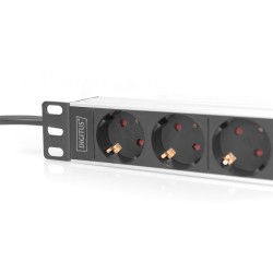 Buy Digitus 10-inch Aluminum-Profile Power Strip - (Color: Black) in Cyprus, Nicosia, Limassol, Larnaka, Pafos