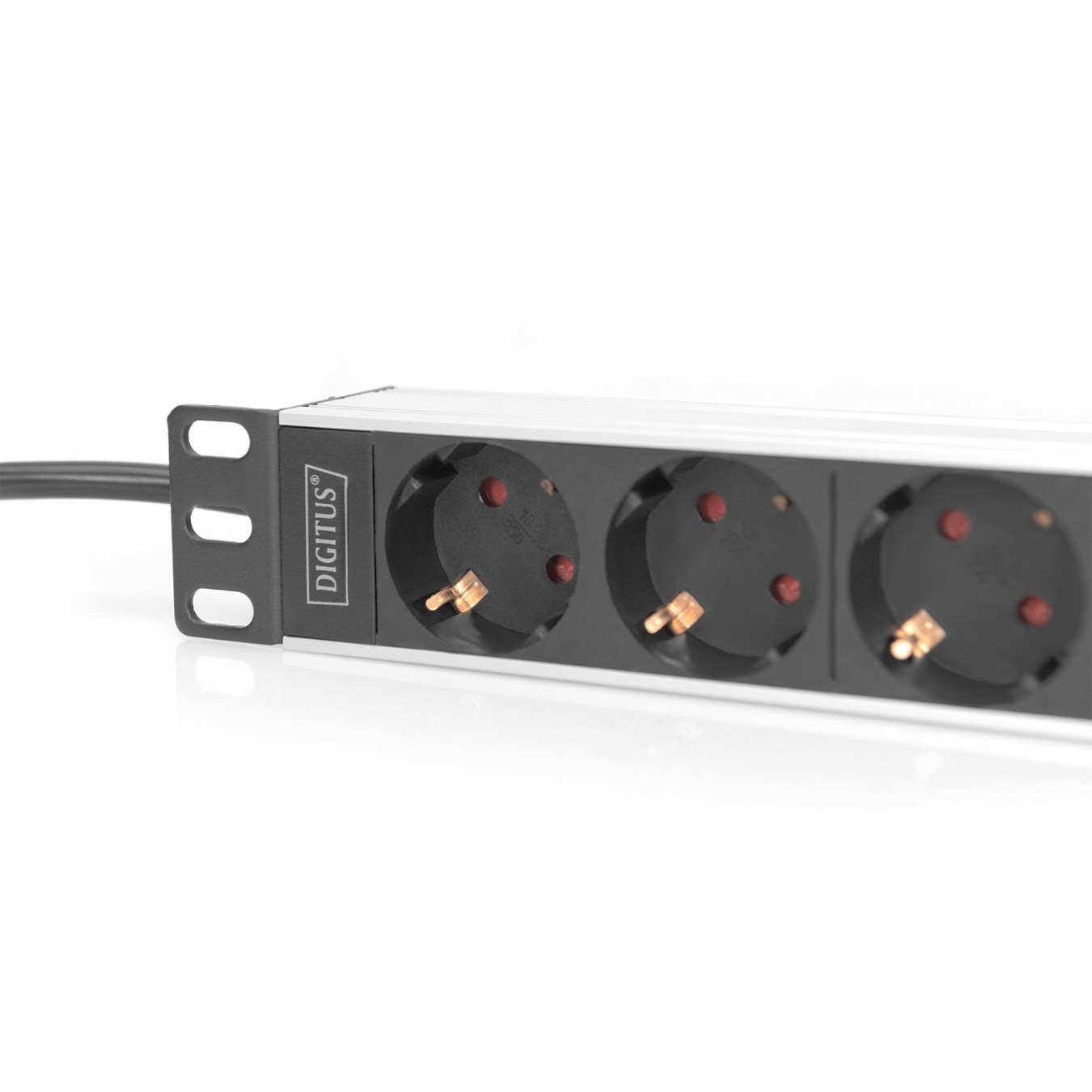 Digitus 10-inch Aluminum-Profile Power Strip - (Color: Black) — Buy in Cyprus with Fast Delivery