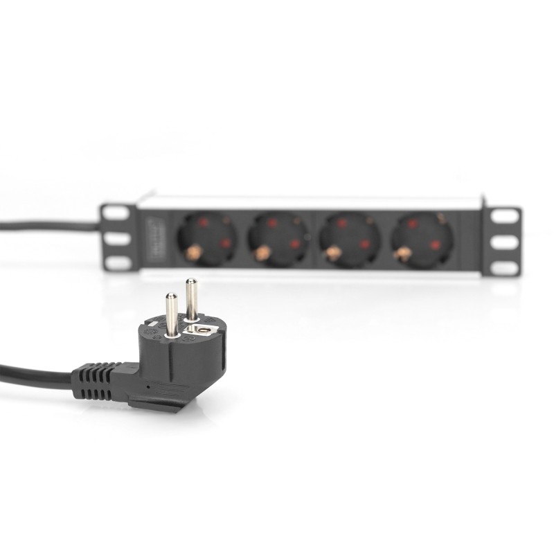 Buy Digitus 10-inch Aluminum-Profile Power Strip - (Color: Black) in Cyprus, Nicosia, Limassol, Larnaka, Pafos