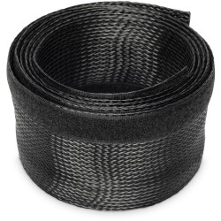 Buy Cable Sleeve - 2m Black - Polyester with Hook-and-Loop Fastener in Cyprus, Nicosia, Limassol, Larnaka, Pafos