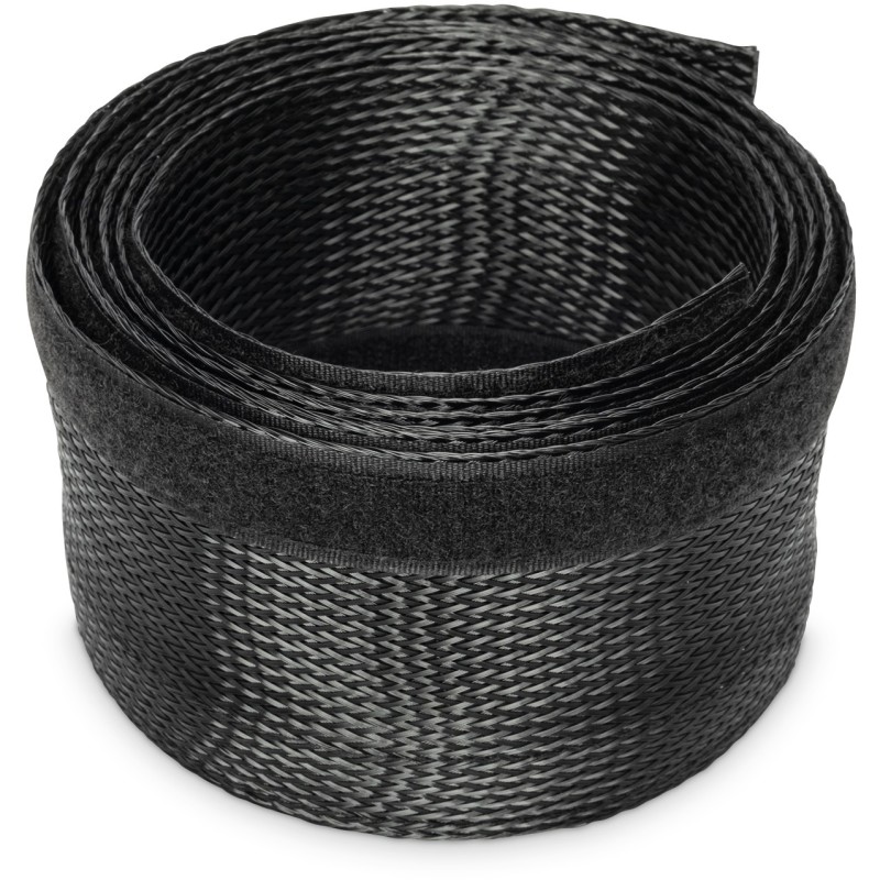 Buy Cable Sleeve - 2m Black - Polyester with Hook-and-Loop Fastener in Cyprus, Nicosia, Limassol, Larnaka, Pafos