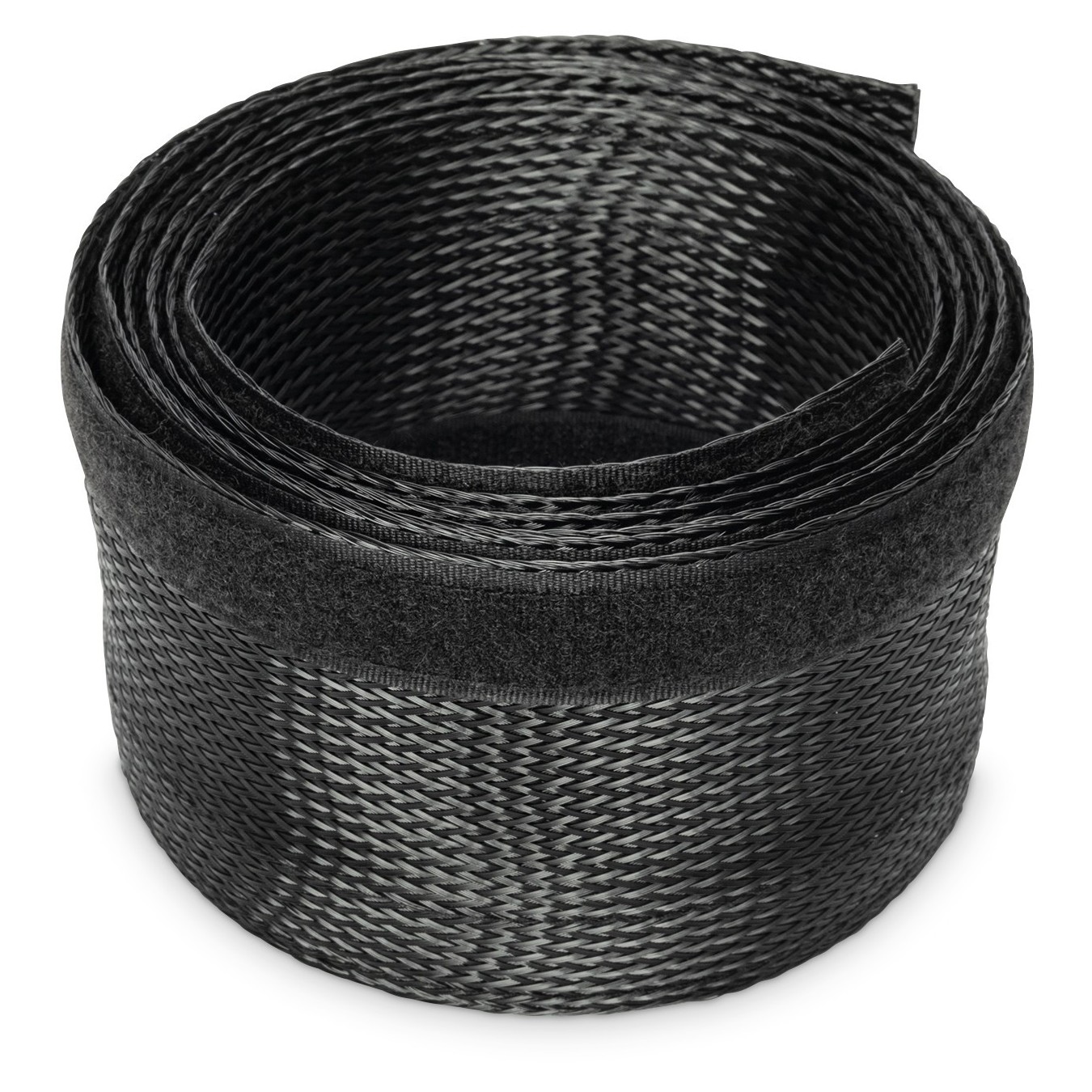 Cable Sleeve - 2m Black - Polyester with Hook-and-Loop Fastener — Buy in Cyprus with Fast Delivery