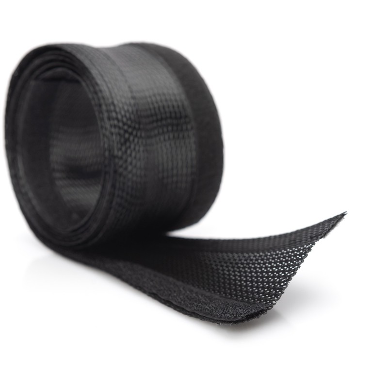 Buy Cable Sleeve - 2m Black - Polyester with Hook-and-Loop Fastener in Cyprus, Nicosia, Limassol, Larnaka, Pafos