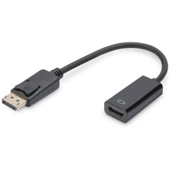 Buy DIGITUS DisplayPortKabel - DPort - Black, 0.15 m, DP male to HDMI Type A fem... in Cyprus, Nicosia, Limassol, Larnaka, Pafos