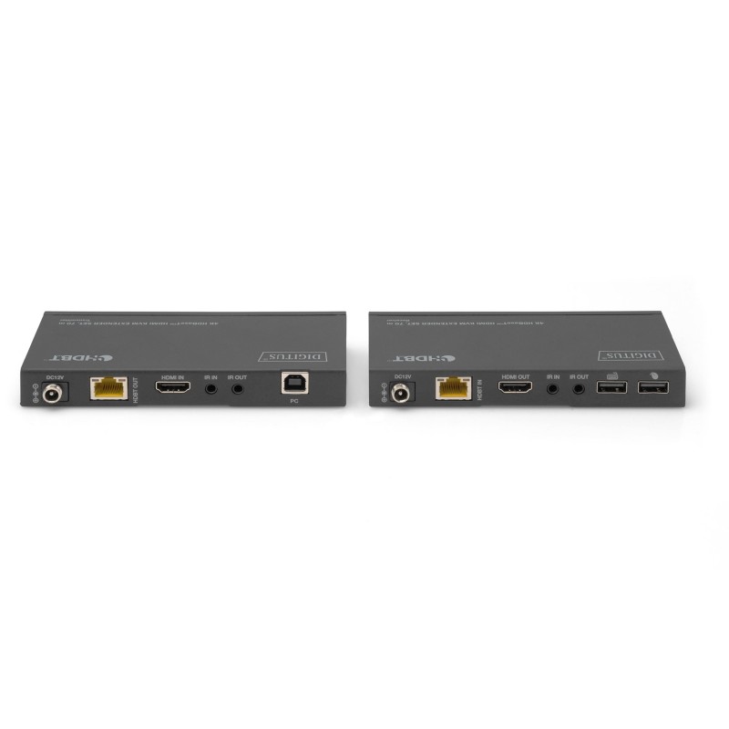 Buy DIGITUS 4K HDBaseT 1x4 HDMI KVM Extender Set - 70 m - Black, Metal enclosure in Cyprus, Nicosia, Limassol, Larnaka, Pafos