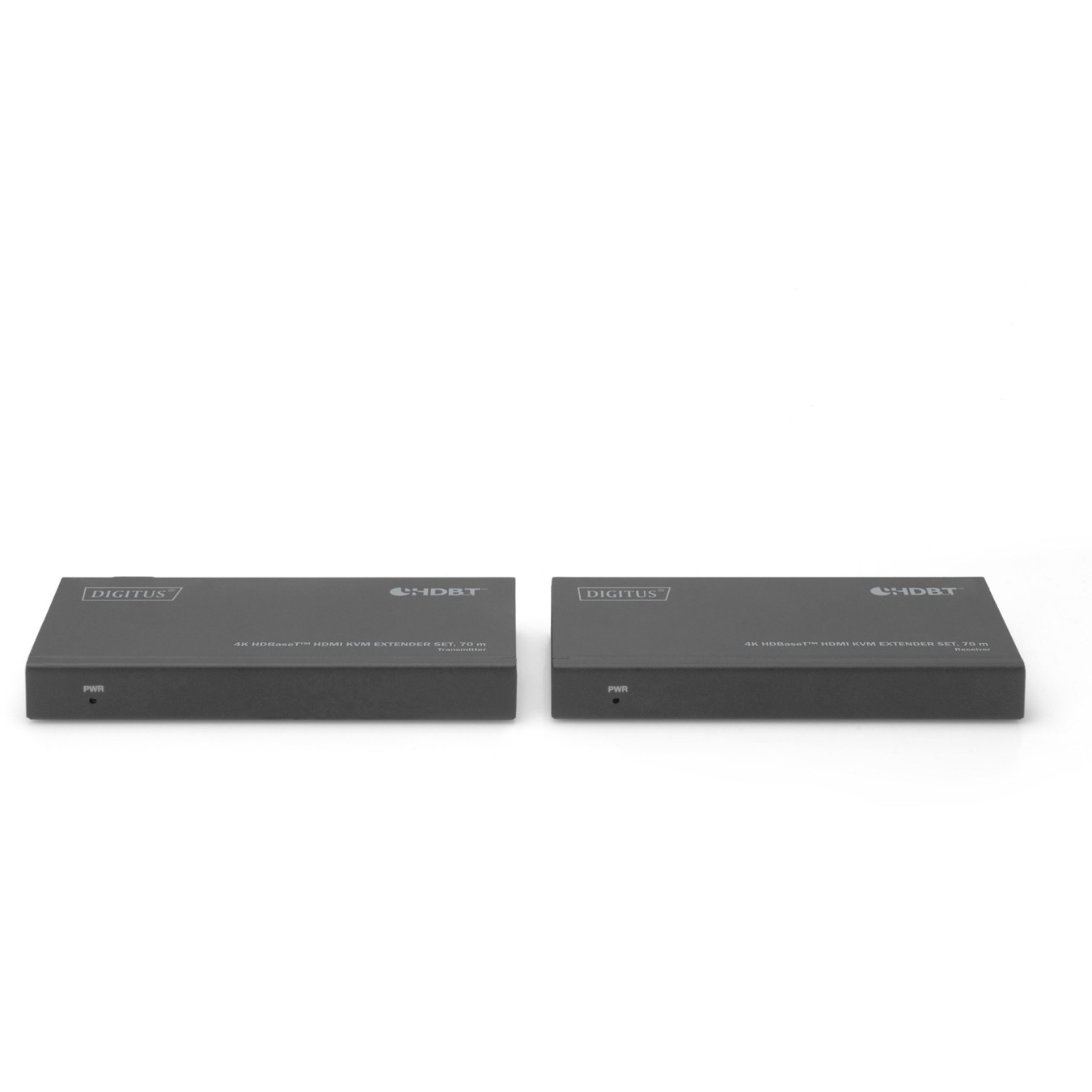 DIGITUS 4K HDBaseT 1x4 HDMI KVM Extender Set - 70 m - Black, Metal enclosure — Buy in Cyprus with Fast Delivery