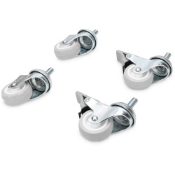 Buy Lockable castors for wall-mount cabinets - 4 pcs, 250 kg per caster in Cyprus, Nicosia, Limassol, Larnaka, Pafos