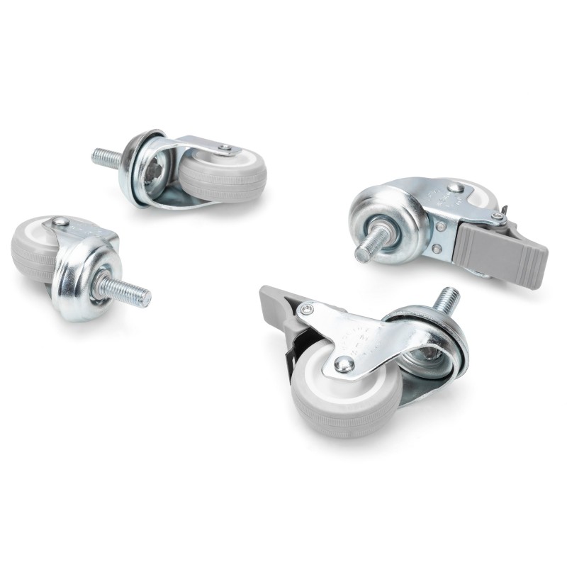 Buy Lockable castors for wall-mount cabinets - 4 pcs, 250 kg per caster in Cyprus, Nicosia, Limassol, Larnaka, Pafos