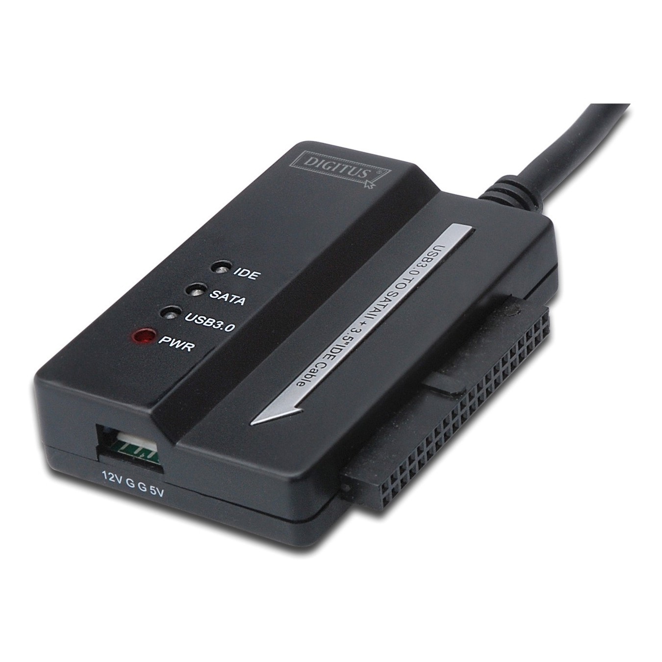 DIGITUS HDD-Adapterkabel USB3.0 - Characteristics (Black, USB 3.0, SATA II, IDE 3.5") — Buy in Cyprus with Fast Delivery
