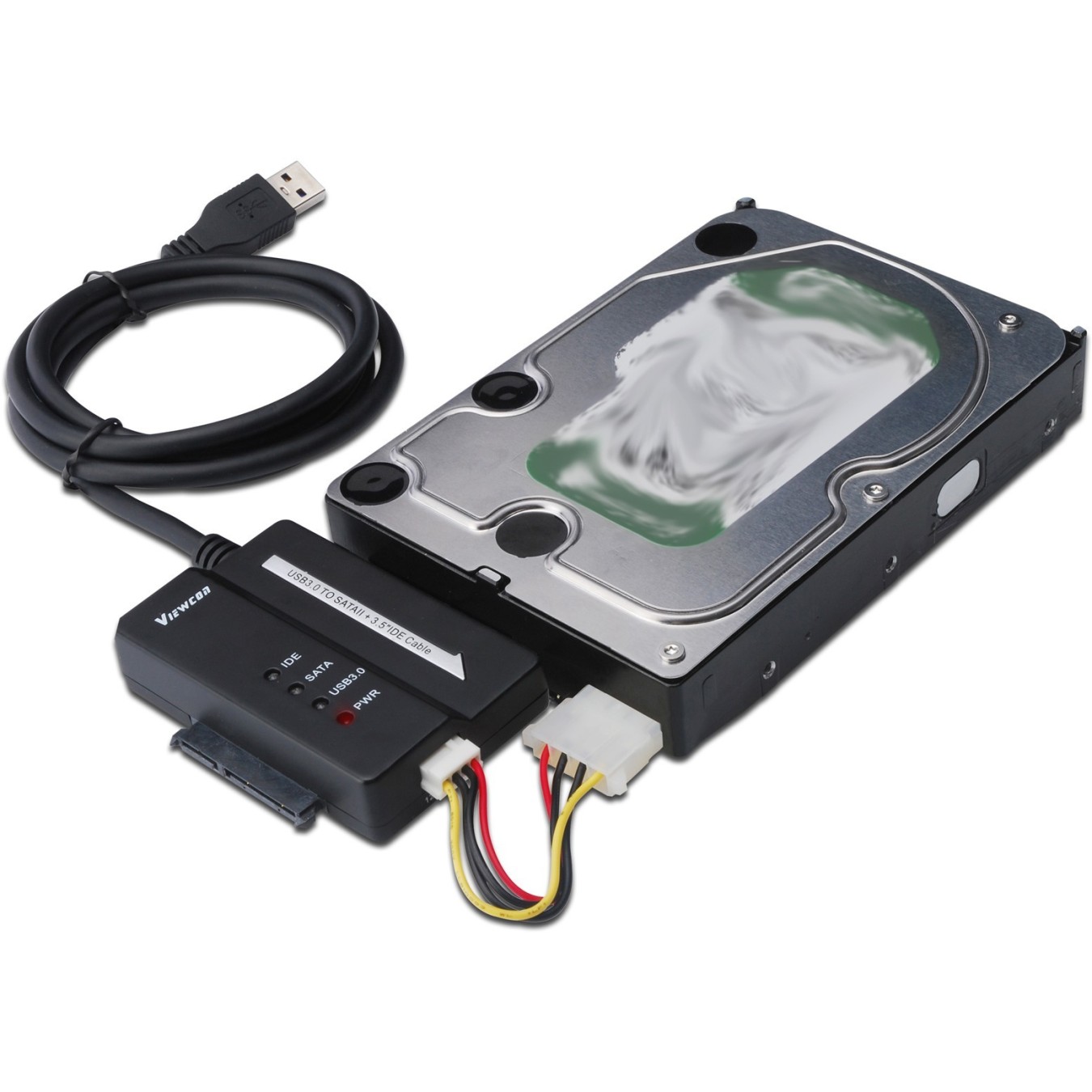 DIGITUS HDD-Adapterkabel USB3.0 - Characteristics (Black, USB 3.0, SATA II, IDE 3.5") — Buy in Cyprus with Fast Delivery
