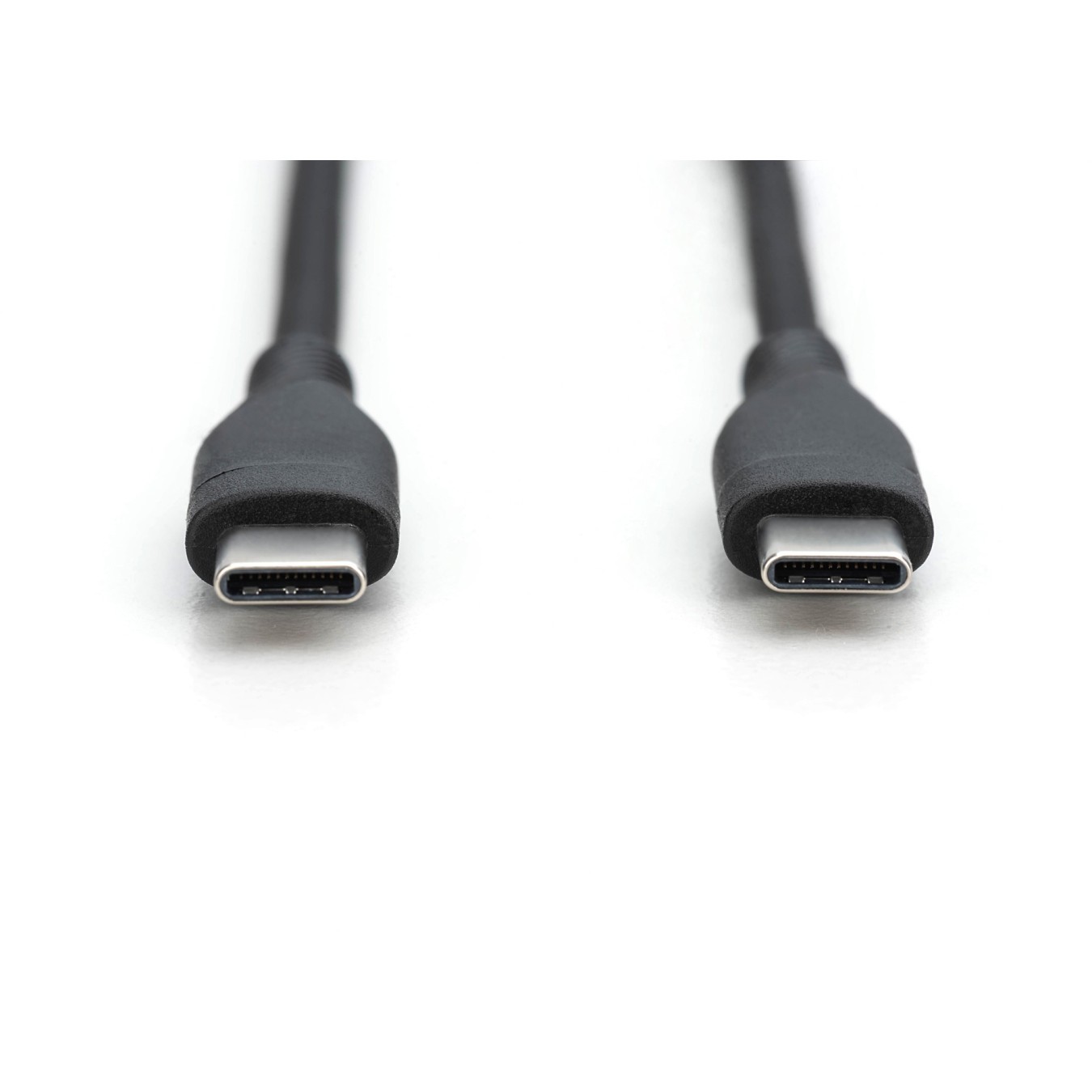 DIGITUS USB 2.0 Cable USB-C to USB-C - Silicone Jacket, Black, 1m — Buy in Cyprus with Fast Delivery