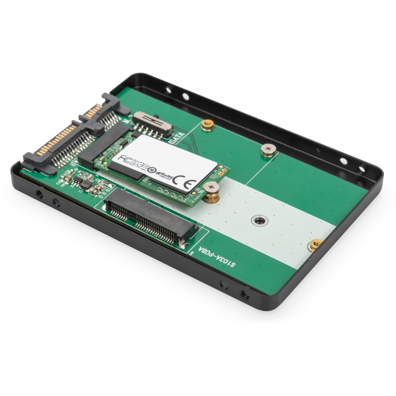 DIGITUS 2.5" SATA Drive Adapter - M.2 or mSATA — Buy in Cyprus with Fast Delivery
