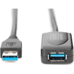 Buy Digitus USB 3.0 Active Extension Cable A to A - USB 3.2 Gen 1 - Black, 5 m in Cyprus, Nicosia, Limassol, Larnaka, Pafos