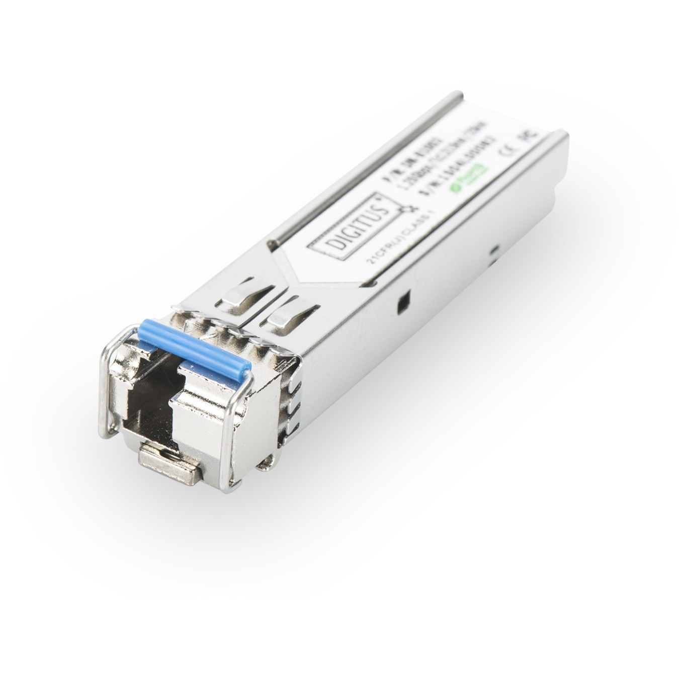 Digitus HP-compatible mini GBIC SFP Module - 1.25 Gbps, 20 km, DDM, LC, 1310/1550 nm, Metallic