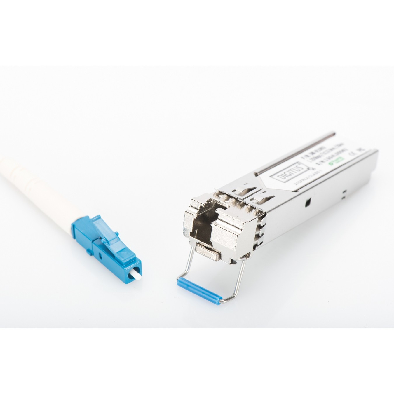 Digitus HP-compatible mini GBIC SFP Module - 1.25 Gbps, 20 km, DDM, LC, 1310/1550 nm, Metallic