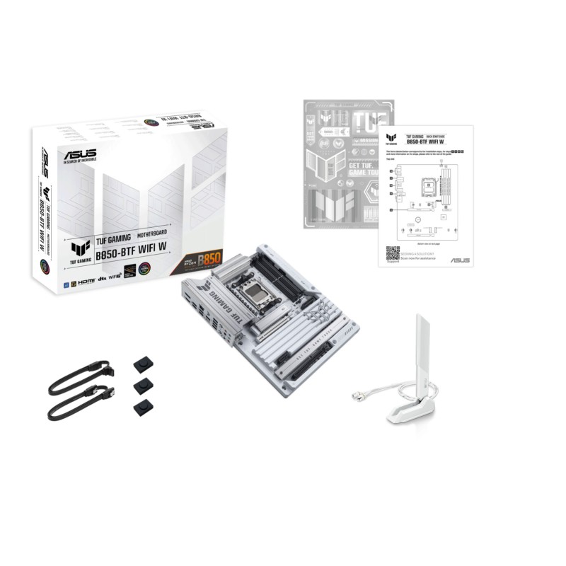 Buy ASUS TUF B850 BTF WIFI W - AM5 ATX DDR5 Motherboard, White, Up to 256GB, 3x ... in Cyprus, Nicosia, Limassol, Larnaka, Pafos