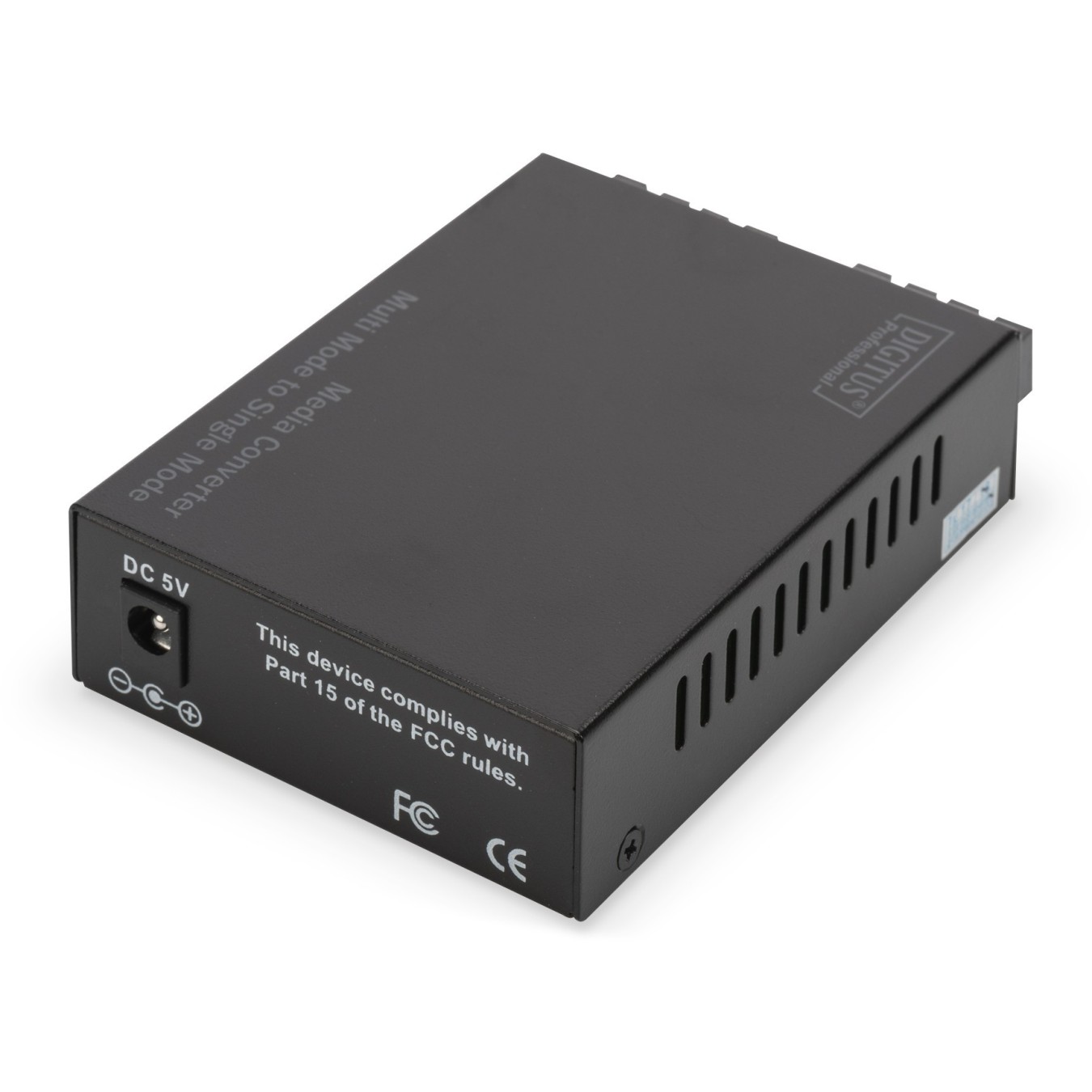 DIGITUS Gigabit Fiber Media Converter - SC-SC, 1000Base-SX - Multimode/Singlemode - Black — Buy in Cyprus with Fast Delivery