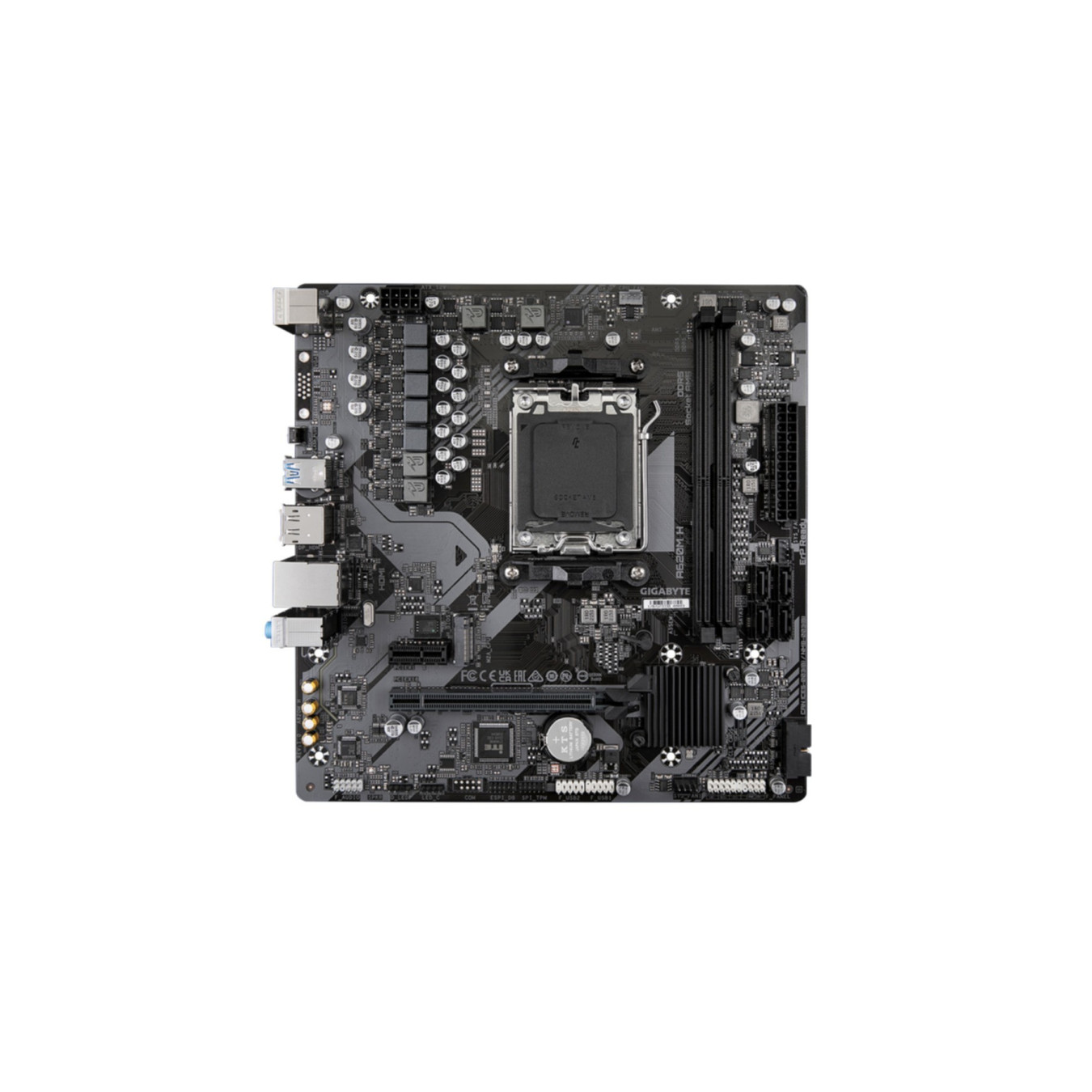 Gigabyte GA-A620M H - AM5 Micro-ATX Motherboard, AMD A620, DDR5, Up to 96GB, Brown — Buy in Cyprus with Fast Delivery