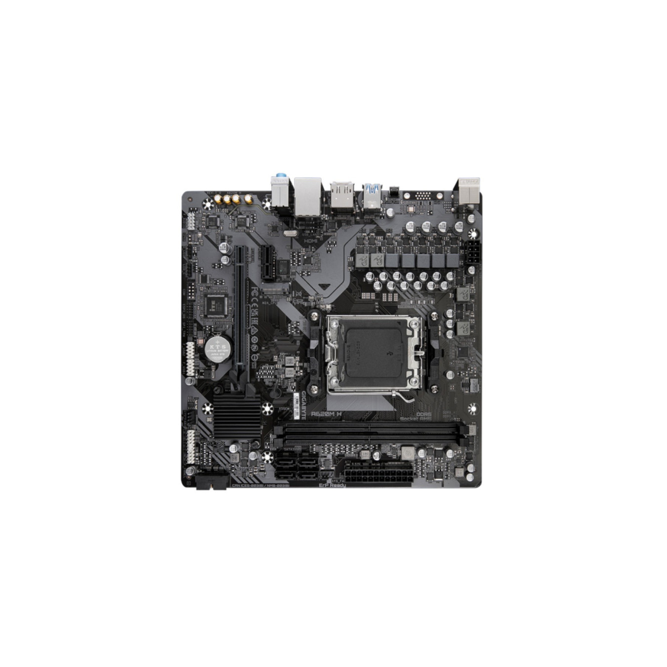 Gigabyte GA-A620M H - AM5 Micro-ATX Motherboard, AMD A620, DDR5, Up to 96GB, Brown — Buy in Cyprus with Fast Delivery