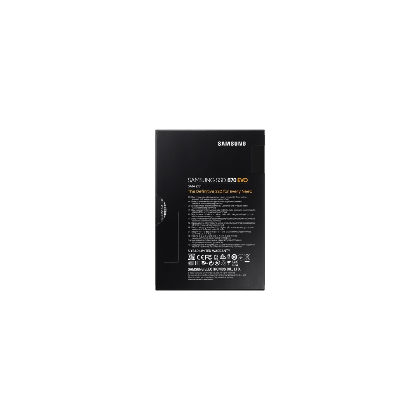 Samsung 870 EVO 2TB SSD - MZ-77E2T0B - SATA III 560/530 MB/s - 2.5in (Boxed) — Buy in Cyprus with Fast Delivery