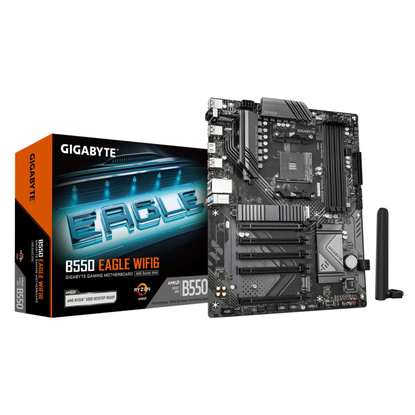 GIGABYTE GA-B550 EAGLE WIFI - AM4 Motherboard - B550, DDR4, 4x DIMM, PCIe 4.0, WiFi 6 — Buy in Cyprus with Fast Delivery