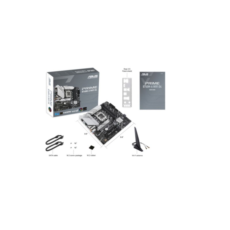Buy ASUS Prime B760M-A D4 WIFI - LGA1700 Micro-ATX Motherboard, Intel B760, DDR4... in Cyprus, Nicosia, Limassol, Larnaka, Pafos
