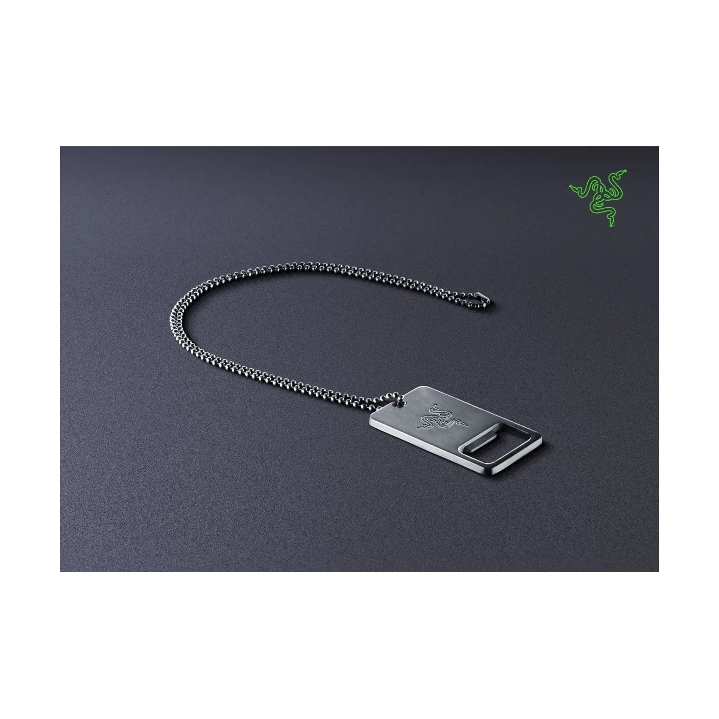 Razer Bottle Opener - Stainless Steel Dog Tag with Chain - Gamer Gift — Buy in Cyprus with Fast Delivery