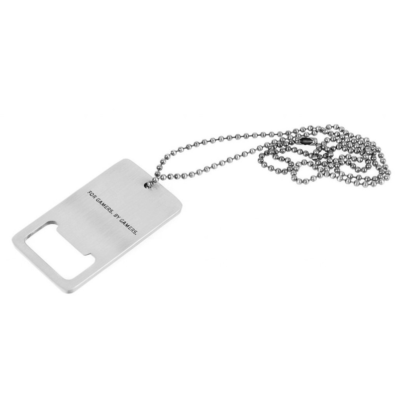 Buy Razer Bottle Opener - Stainless Steel Dog Tag with Chain - Gamer Gift in Cyprus, Nicosia, Limassol, Larnaka, Pafos