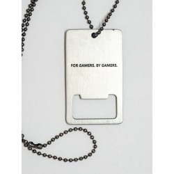 Buy Razer Bottle Opener - Stainless Steel Dog Tag with Chain - Gamer Gift in Cyprus, Nicosia, Limassol, Larnaka, Pafos