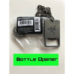 Buy Razer Bottle Opener - Stainless Steel Dog Tag with Chain - Gamer Gift in Cyprus, Nicosia, Limassol, Larnaka, Pafos