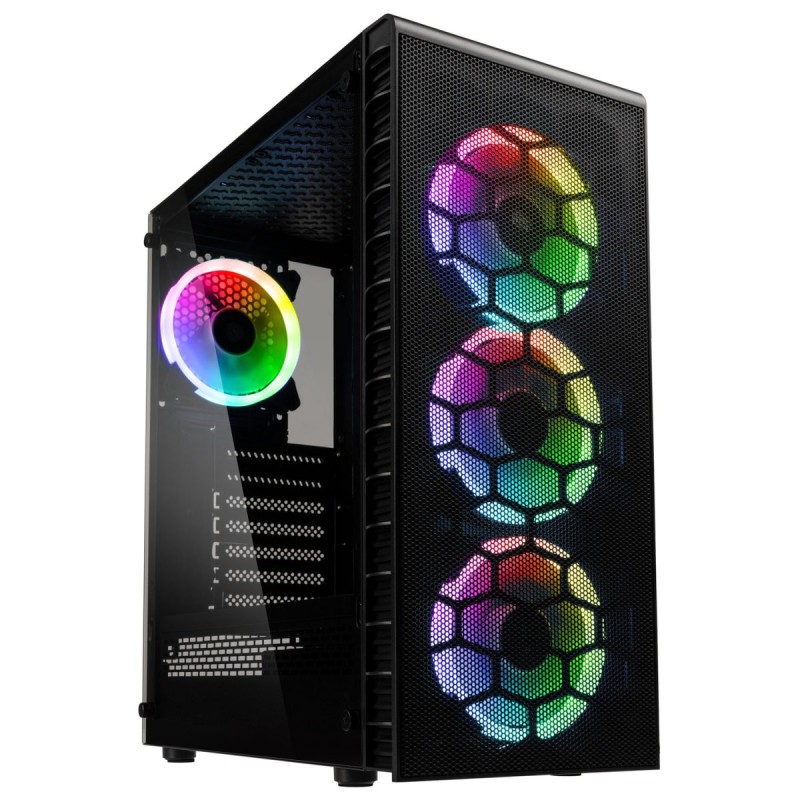 Buy Kolink Observatory Lite Mesh RGB Mid-Tower - Tempered Glass - Black in Cyprus, Nicosia, Limassol, Larnaka, Pafos