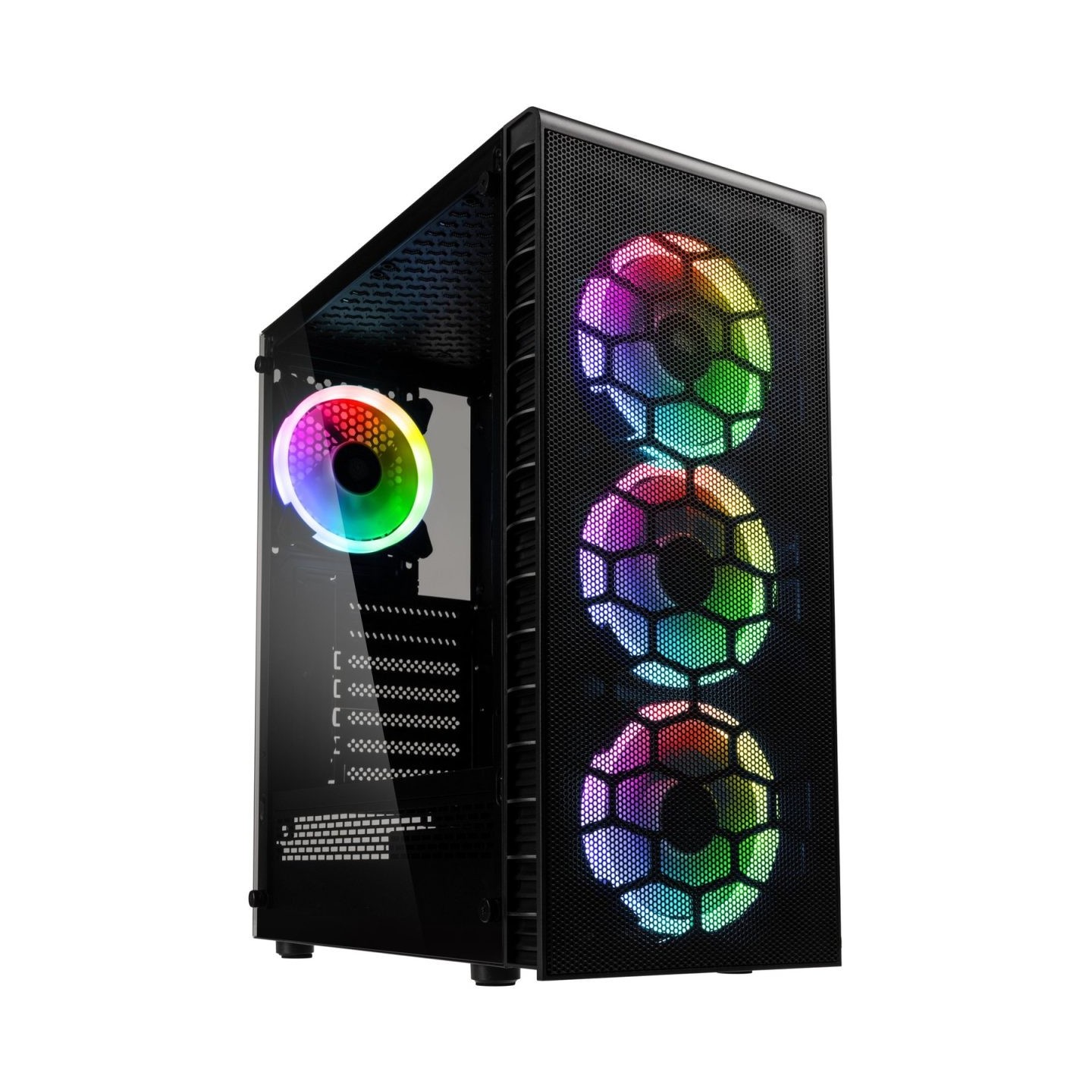 Kolink Observatory Lite Mesh ARGB Mid-Tower - Tempered Glass - Black (Boxed) — Buy in Cyprus with Fast Delivery