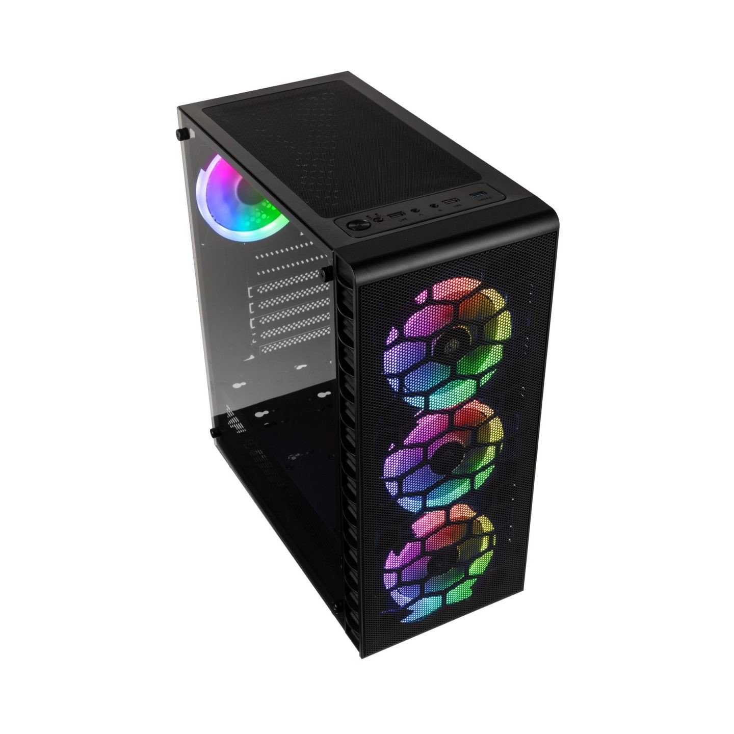 Kolink Observatory Lite Mesh ARGB Mid-Tower - Tempered Glass - Black (Boxed) — Buy in Cyprus with Fast Delivery