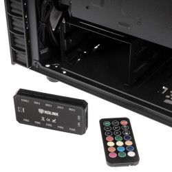 Kolink Observatory Lite Mesh ARGB Mid-Tower - Tempered Glass - Black (Boxed) — Buy in Cyprus with Fast Delivery