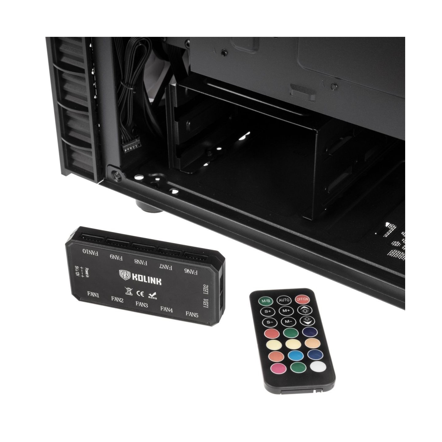 Kolink Observatory Lite Mesh ARGB Mid-Tower - Tempered Glass - Black (Boxed) — Buy in Cyprus with Fast Delivery