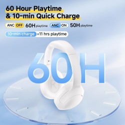 Buy QCY H3 Lite Headset White - H3 Lite - ANC, 40mm Drivers, 68ms Latency, 60h B... in Cyprus, Nicosia, Limassol, Larnaka, Pafos